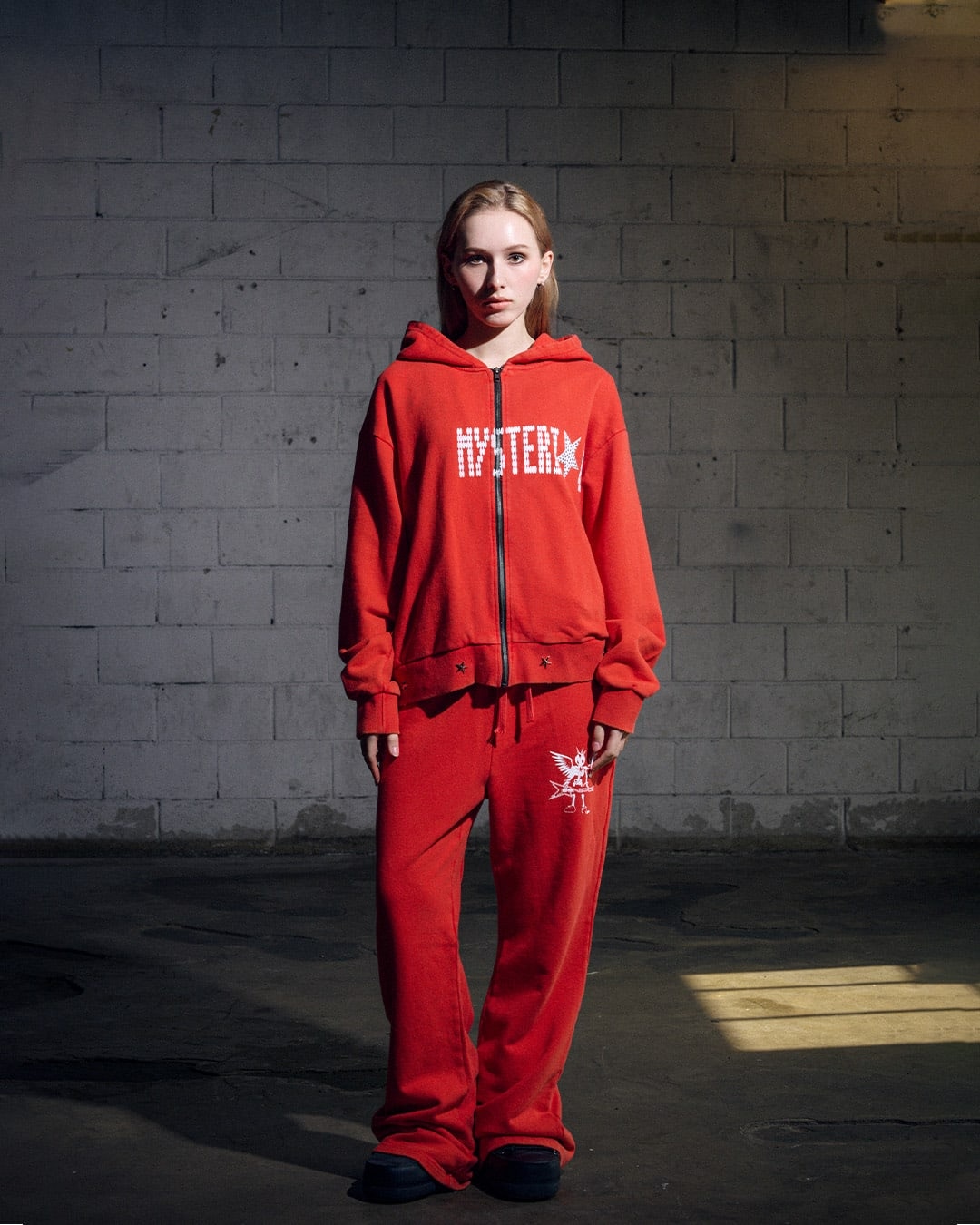 Mysterious Hood Zipup (RED)